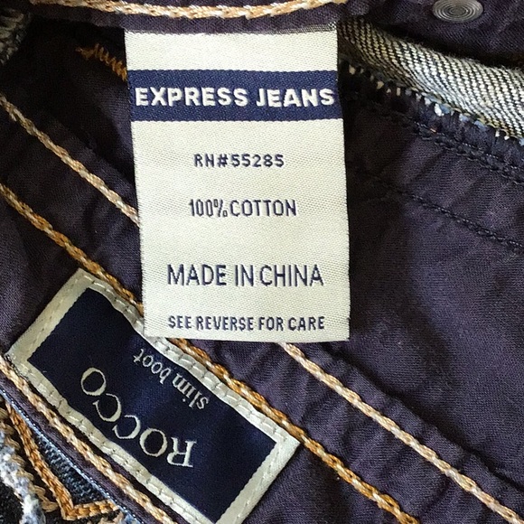 Express jeans Rocco slim boot 30w/30L - Picture 7 of 8